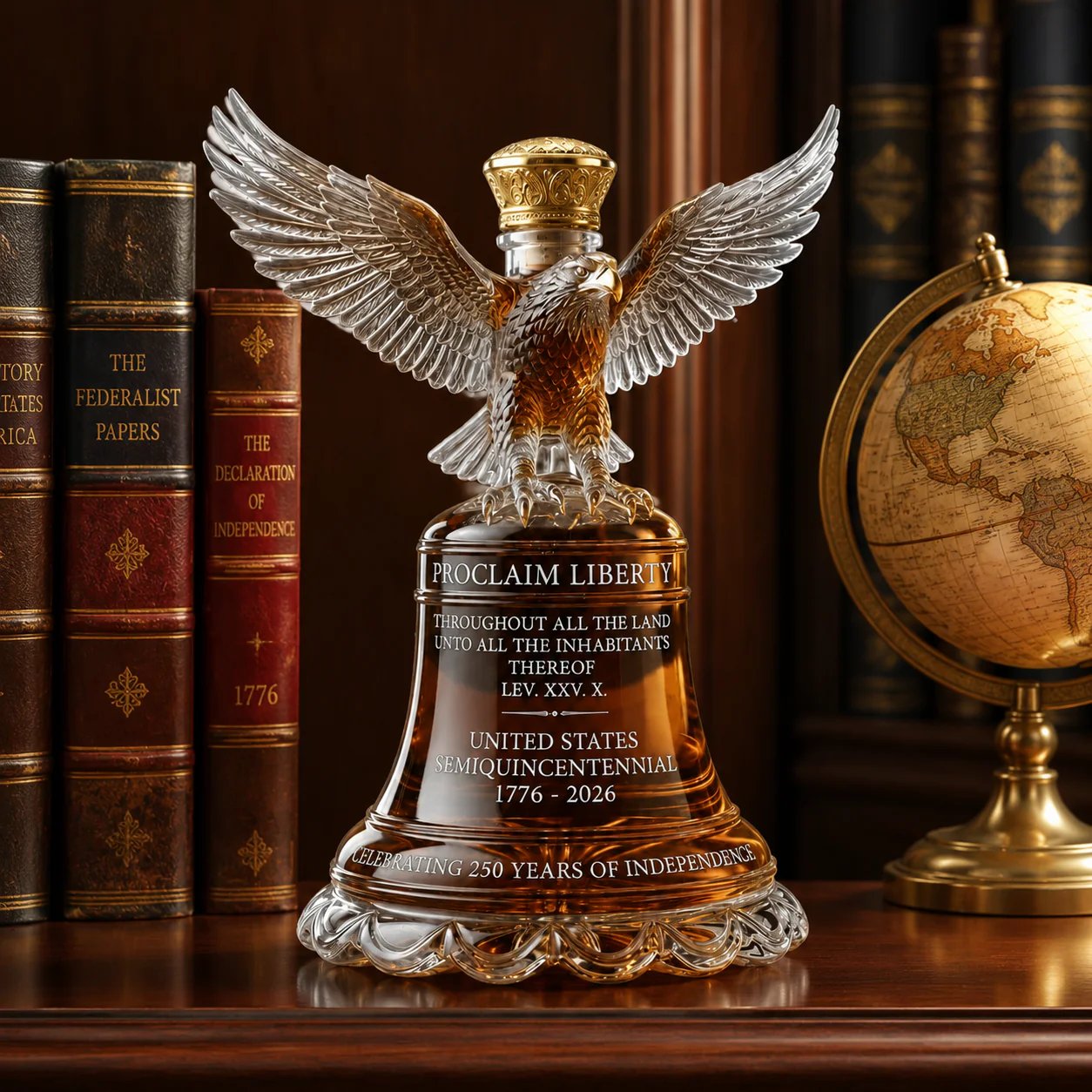 🔥 🦅American Eagle Liberty Bell Decanter
