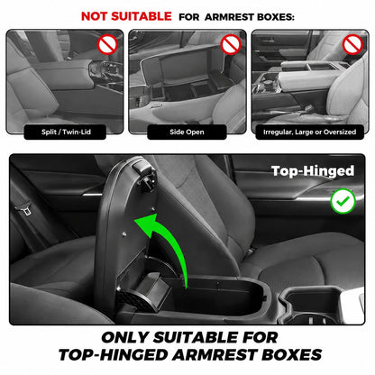 🚘Multifunctional PU Leather Car Armrest Box Mat