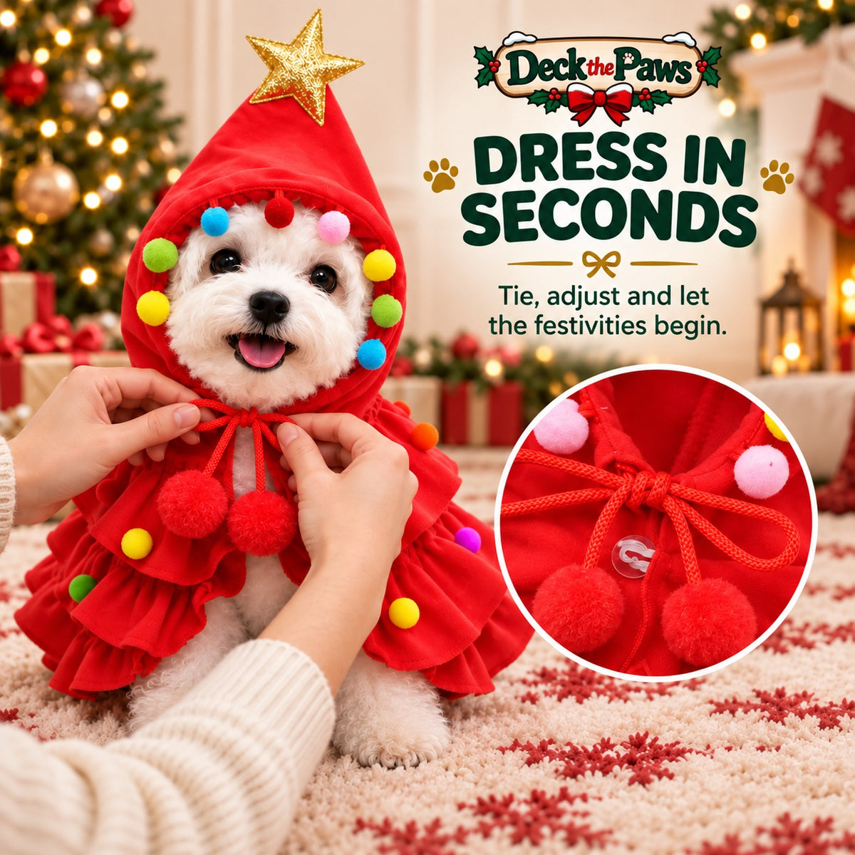 🎄Christmas Tree Pet Costume