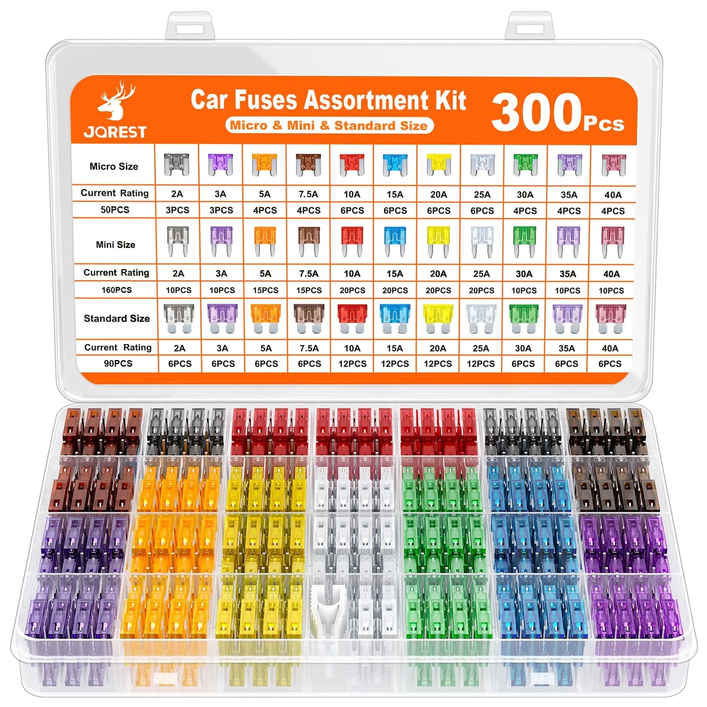 🚗300Pcs Automotive Fuse Assortment Kit