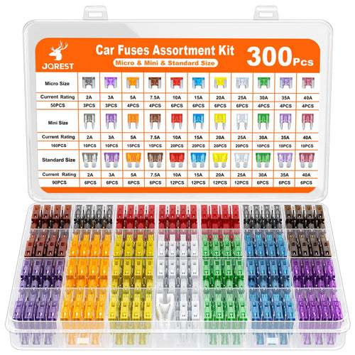🚗300Pcs Automotive Fuse Assortment Kit