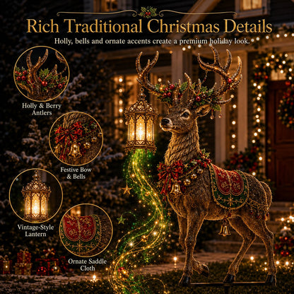 ✨🦌Light-Up Reindeer Christmas Yard Stake