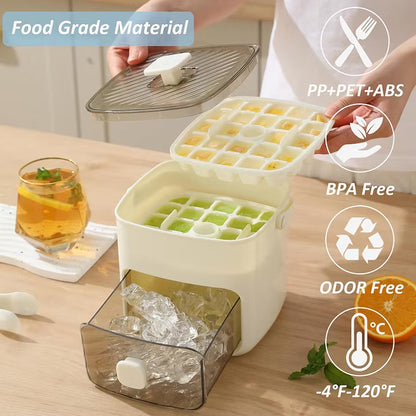 ☀️ Summer Splash Sale 🧊 48-Cube Double Layer Portable Countertop Ice Maker