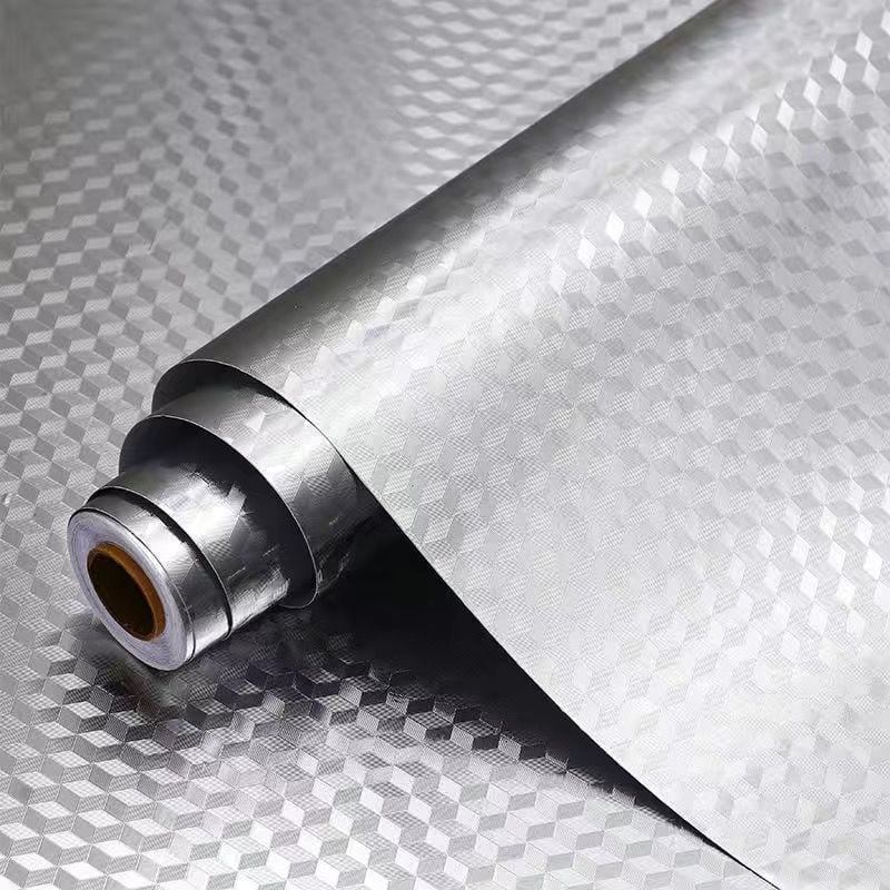 Waterproof Oil-Proof Peel and Stick Wallpaper Aluminum Foil Self Adhesive Wall Sticker 🛠️🏠