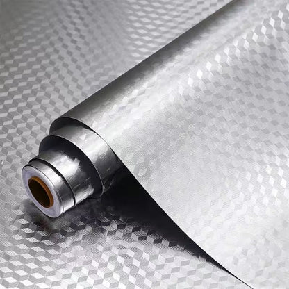 Waterproof Oil-Proof Peel and Stick Wallpaper Aluminum Foil Self Adhesive Wall Sticker 🛠️🏠