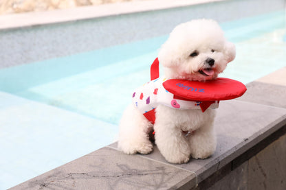 Dog Life Jacket - Pet Safety Vest with Removable Front Float & Rescue Handle