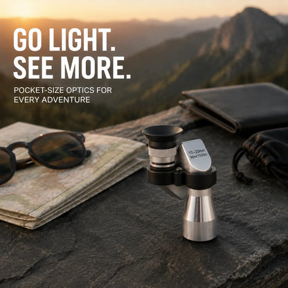 🔥 FINAL HOURS SALE 🔭 10×20 Mini Monocular Phone Telescope – Pocket Long-Distance Viewer with Adjustable Smartphone Clip