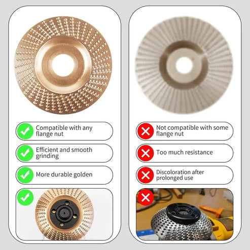 🛠️Heavy-Duty Wood Carving Disc Set (3PCS)