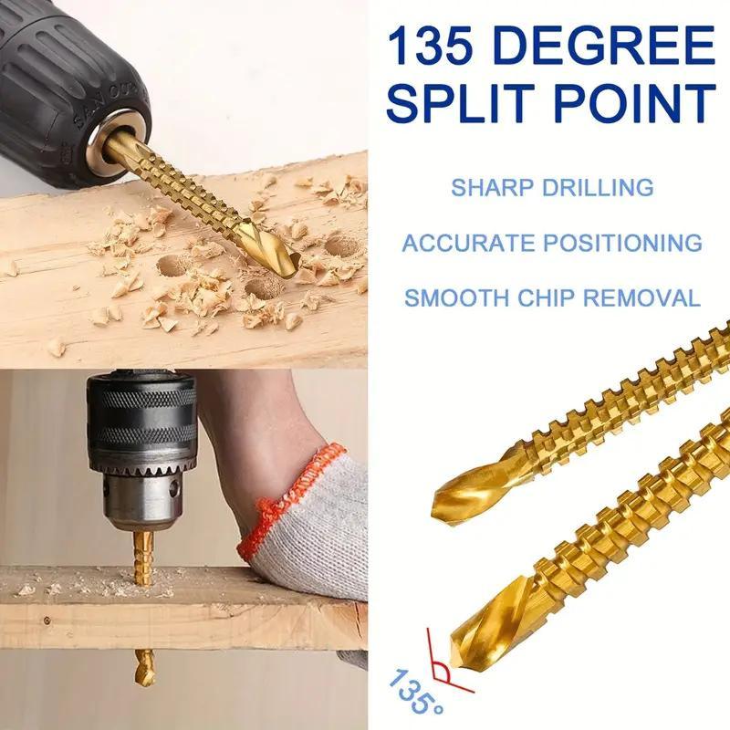 🔥HOT SALE ✨🛠️ 6-Piece Serrated Side-Cutting Drill Bit Set