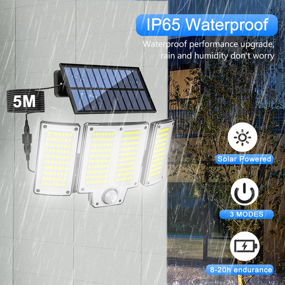 Smart Sensor Solar Outdoor Courtyard Wall Light