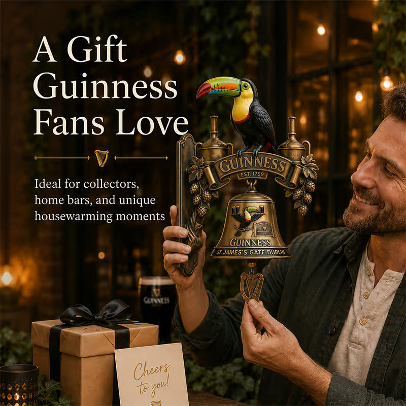 🍺Guinness Toucan Cast Iron Door Bell