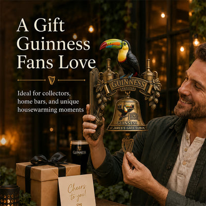 🍺Guinness Toucan Cast Iron Door Bell