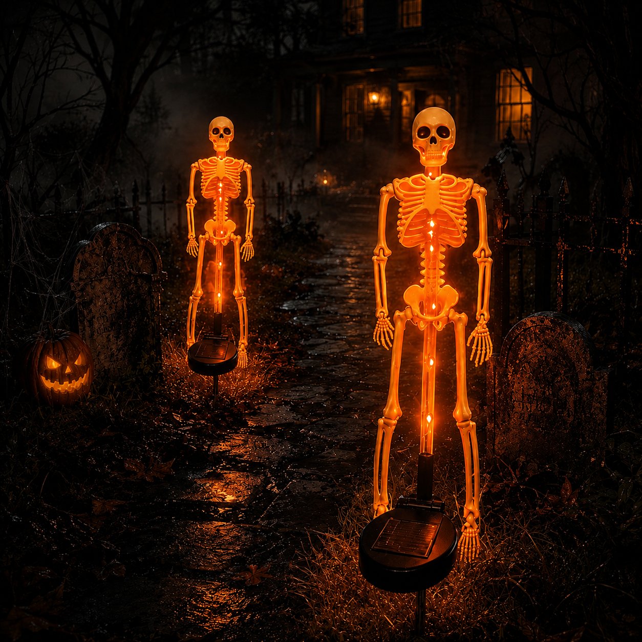 🎃 Halloween Early Bird Sale 🔥💀 Solar Skeleton Yard Stake