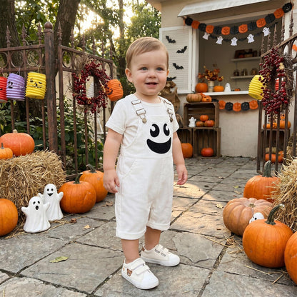 😈🎃 TODDLER HALLOWEEN DEVIL OVERALLS