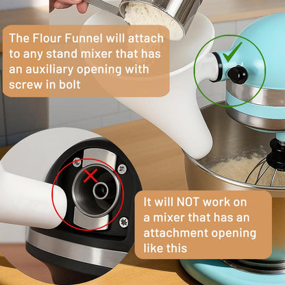 🍪 HOLIDAY BAKING SALE | No-Mess Flour Funnel for Tilt-Head Stand Mixers