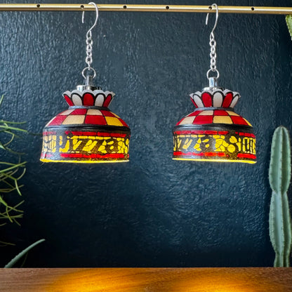 The Vintage Pizza Parlor Lamp Earrings