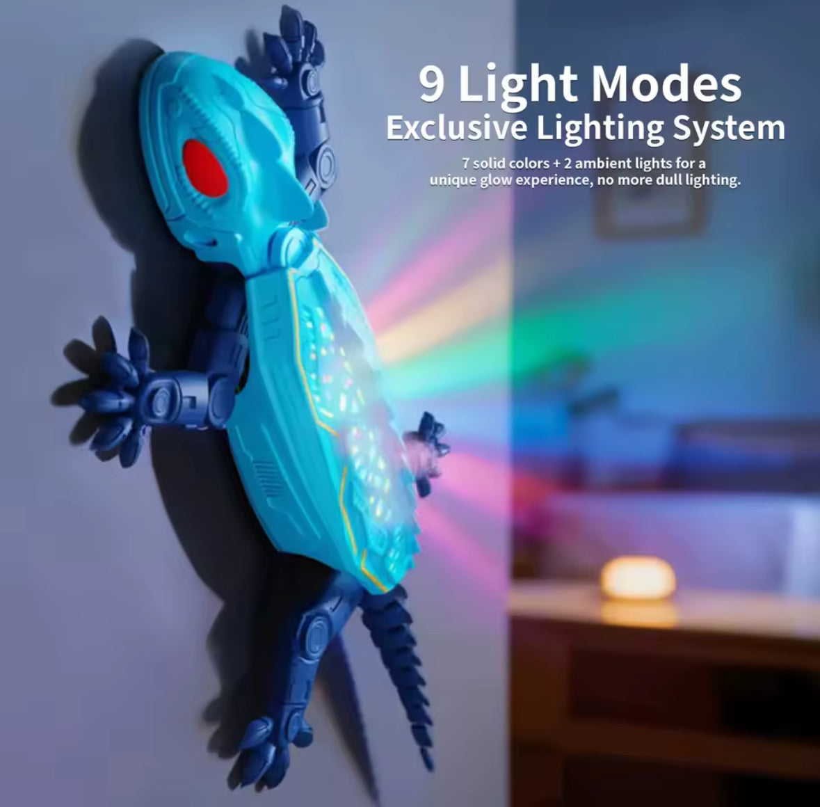 Remote Control Wall Climbing Lizard Toy — Ceiling & Floor Crawler