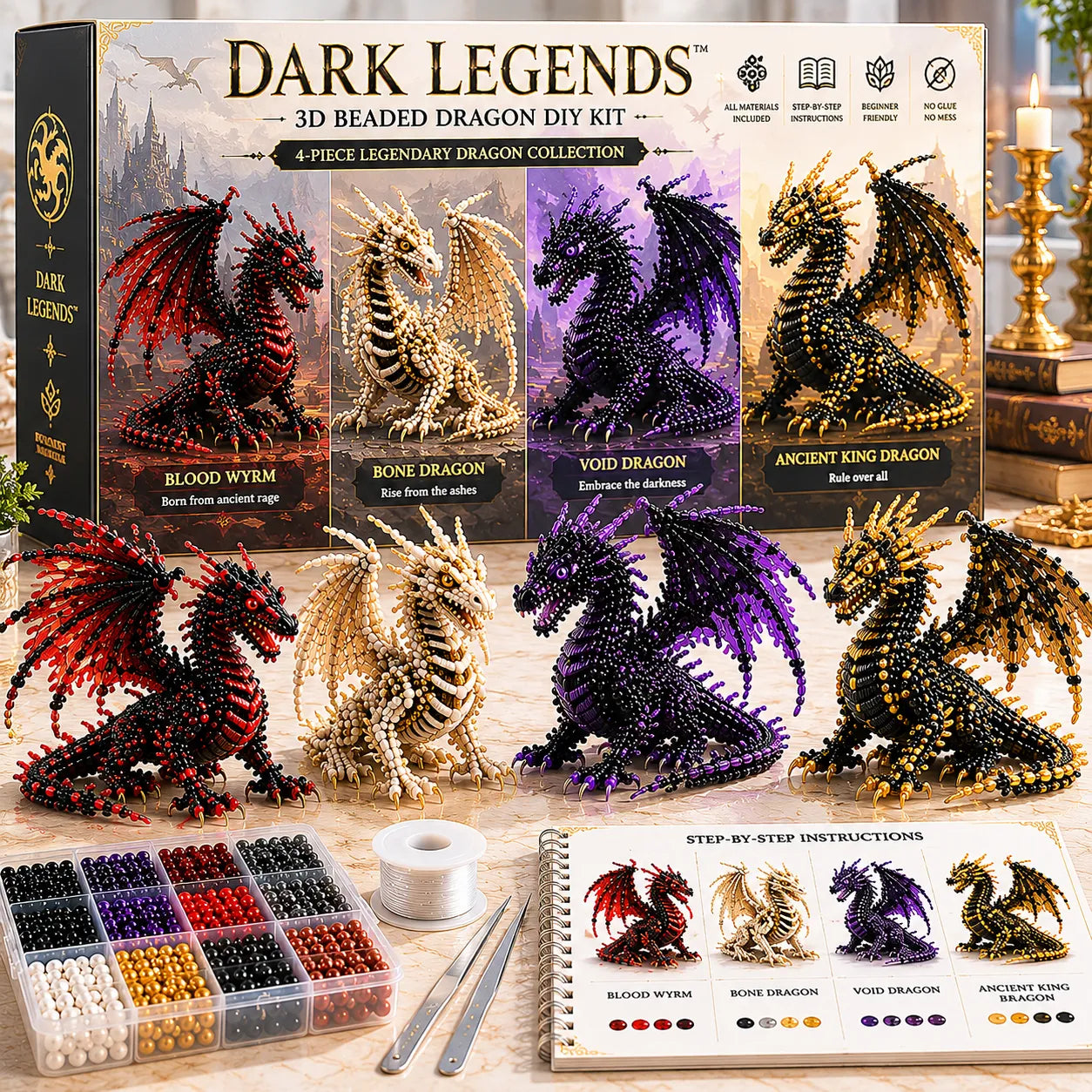 3D Beaded Animal & Fantasy DIY Collection