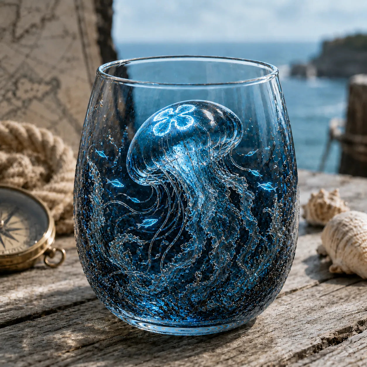 The Kraken Pirate Glass Collection — 7-Piece Legendary Ocean Treasure Set🔥🔥🔥