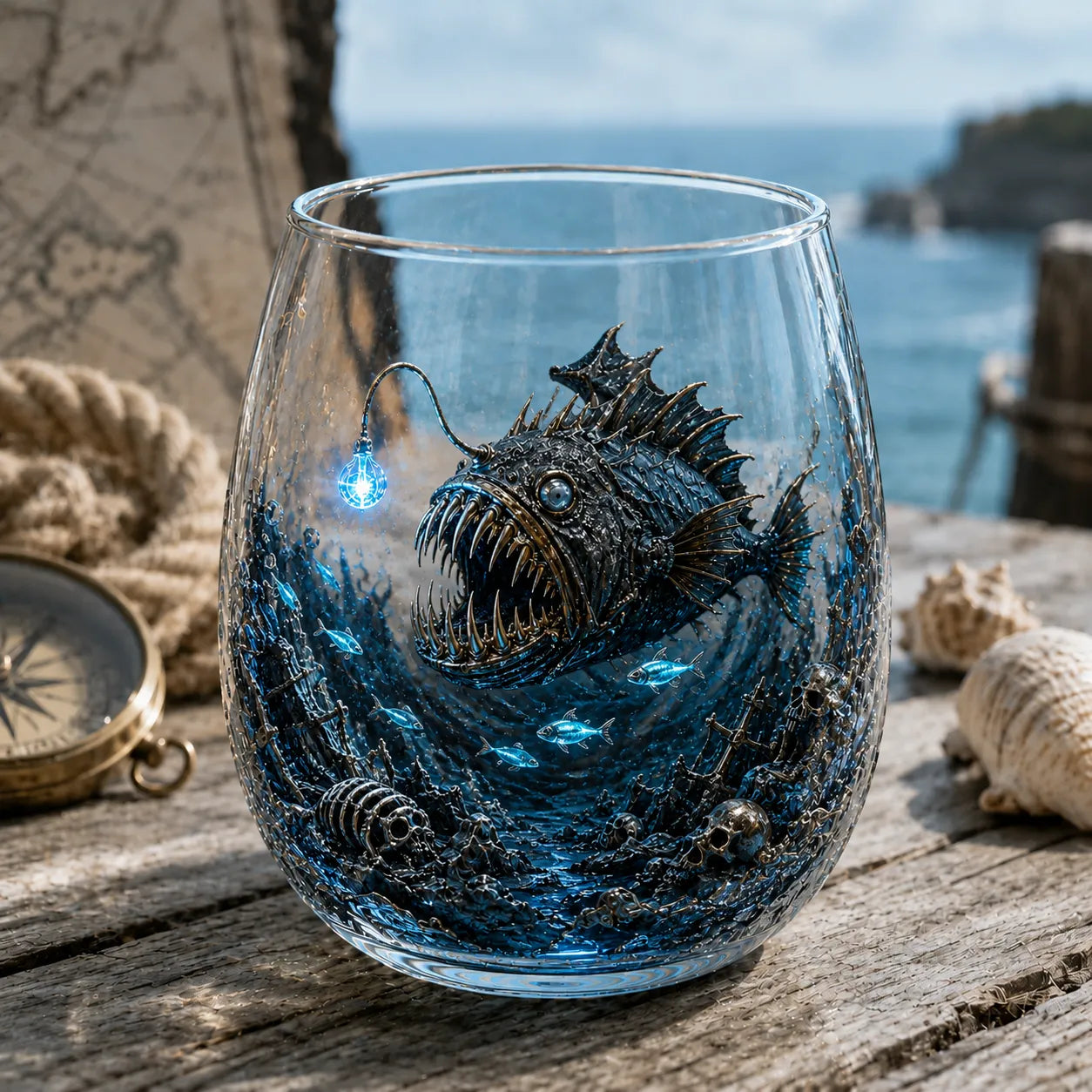 The Kraken Pirate Glass Collection — 7-Piece Legendary Ocean Treasure Set🔥🔥🔥