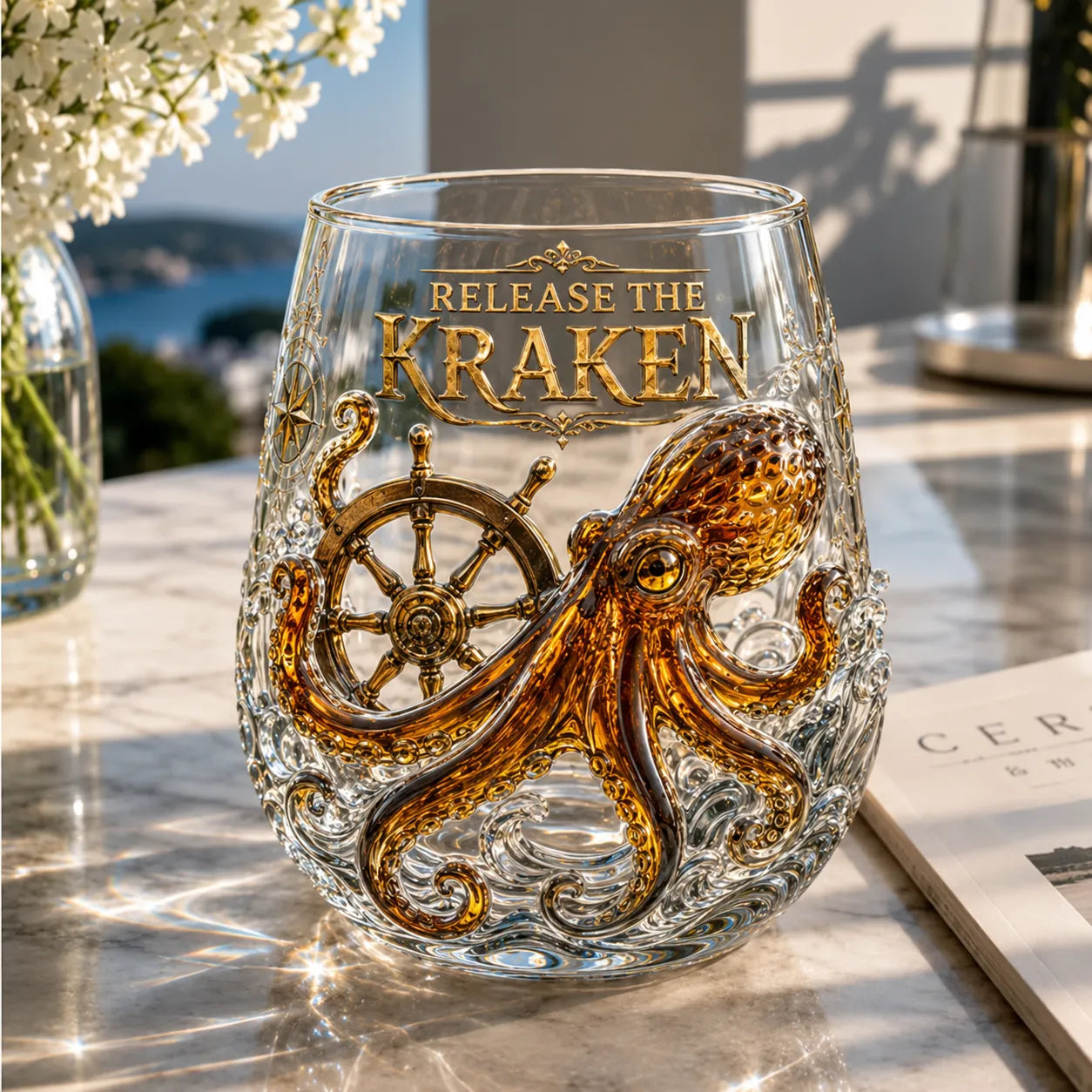 The Kraken Pirate Glass Collection — 7-Piece Legendary Ocean Treasure Set🔥🔥🔥