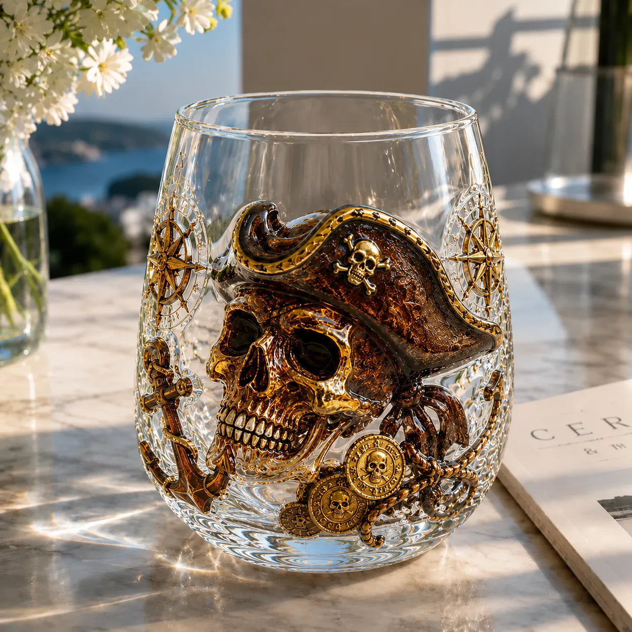 The Kraken Pirate Glass Collection — 7-Piece Legendary Ocean Treasure Set🔥🔥🔥
