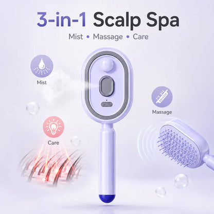 Electric Mist-Spraying Massage Cushion Brush