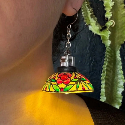 Handmade Vintage Light-Up Chandelier Earrings