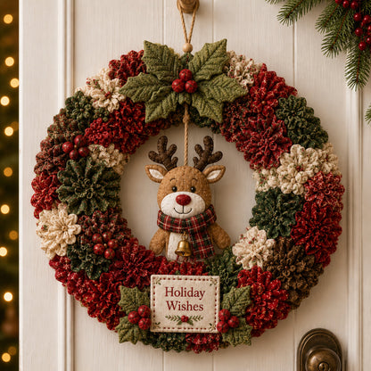 🔥 3D Fabric Poke Wreath DIY Kit