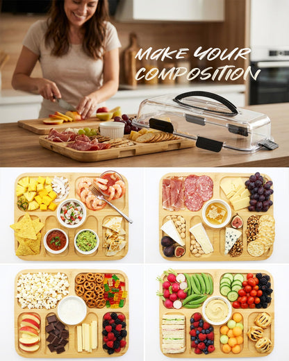 🧀Charcuterie Board with Lid
