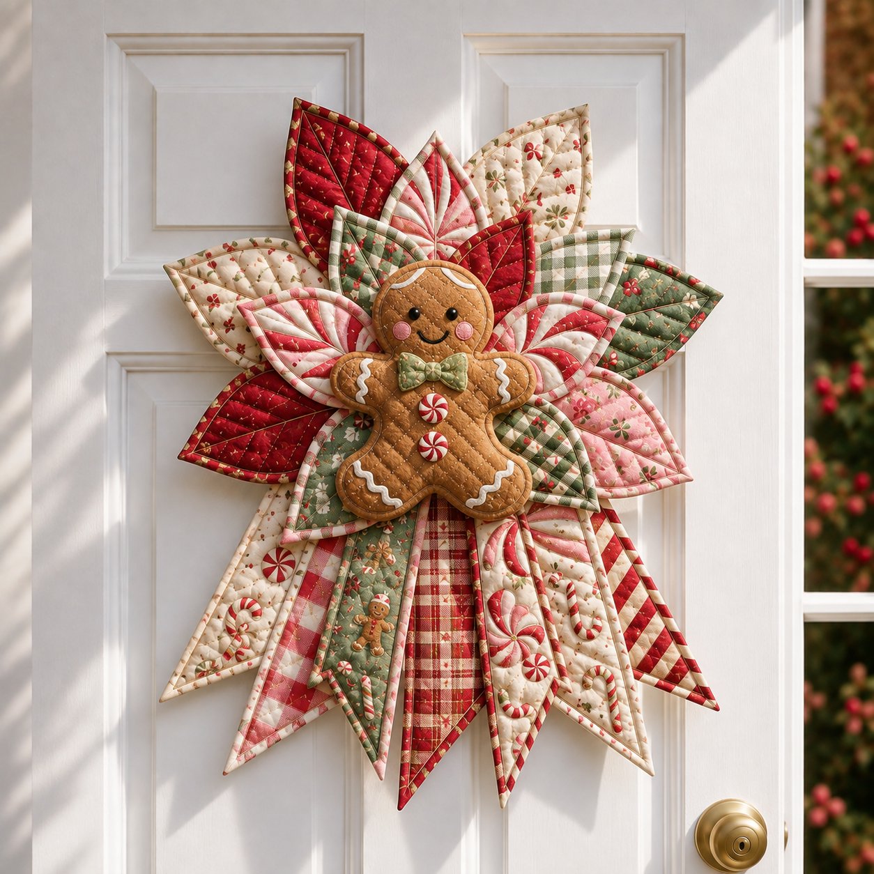 🎉 Holiday Celebration 🎄 – Festive Quilted Christmas Door Hanging DIY Sewing Kit