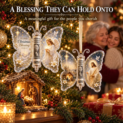 🦋💵 Christmas Cash Gift Butterfly Ornament🎄✨