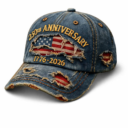 🧢USA 250th Anniversary Hat 1776-2026, American Flag Independence Day Cap