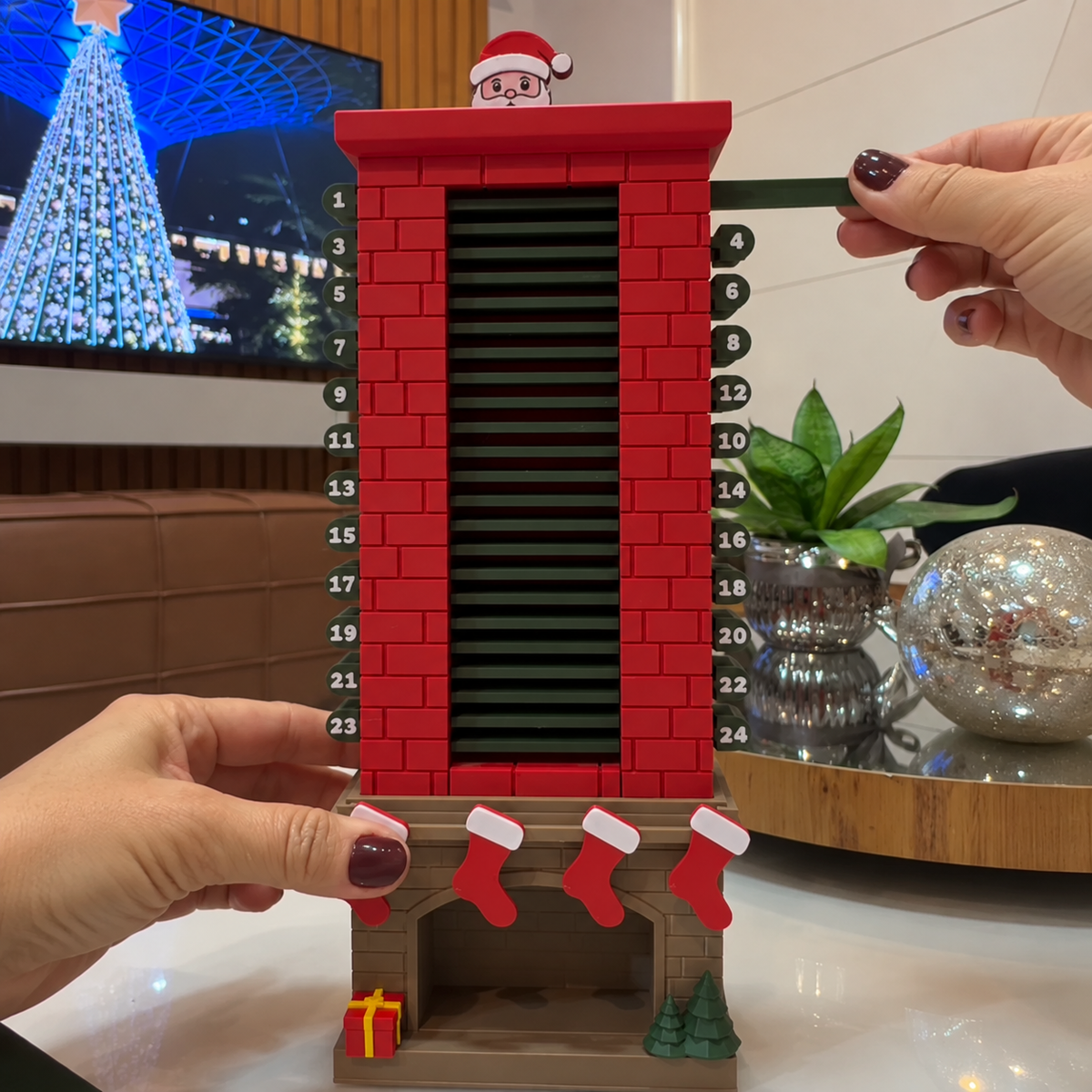 🎅 Santa’s Chimney Countdown Advent Calendar | 24 Days of Christmas Magic