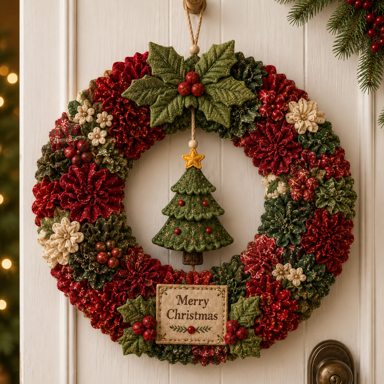 🔥 3D Fabric Poke Wreath DIY Kit