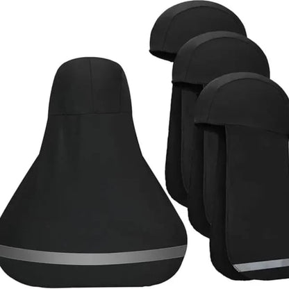 ☀️4 Pieces Hard Hat Sun Shade with Neck Flap – Cooling Skull Cap for Outdoor Work, Fishing & Hiking