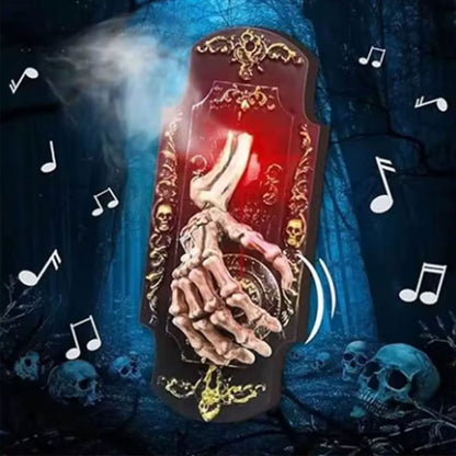 🕸️ Gothic Skeleton Hand Doorbell – Motion Activated Haunted Door Decoration💀🎃