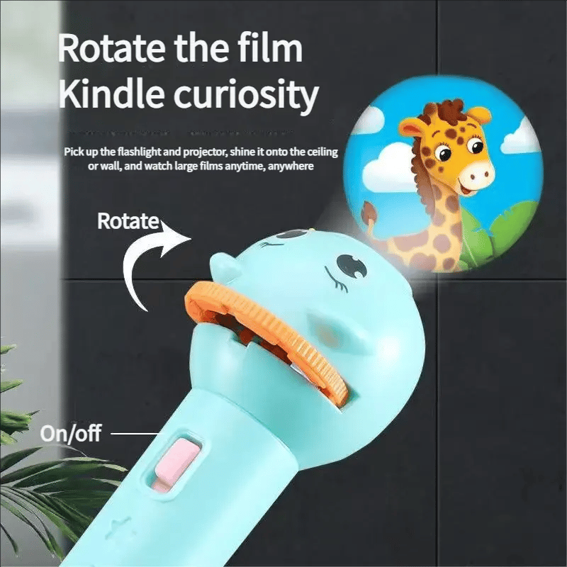 3 Slide Films Projection Torch Light Toy ----24 random patterns