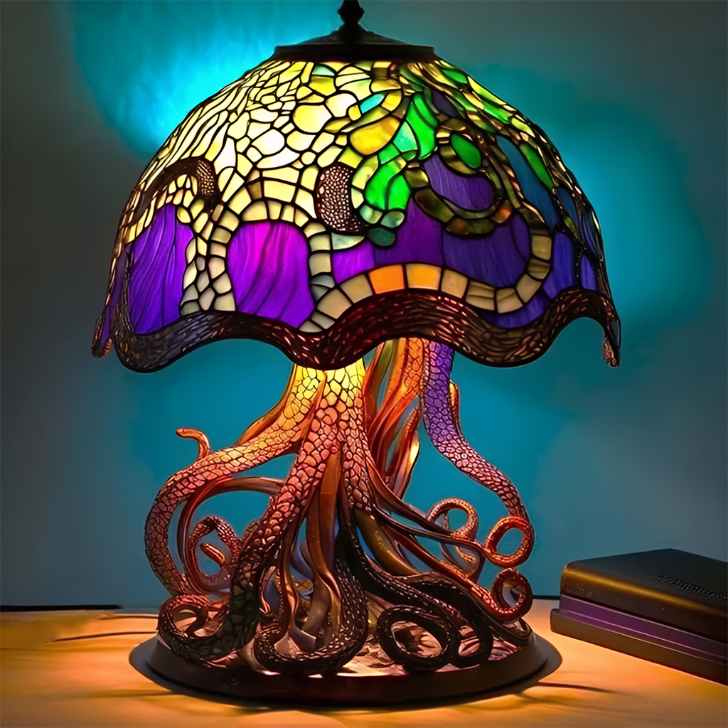 🍄 Tiffany-Style Mushroom Lamp