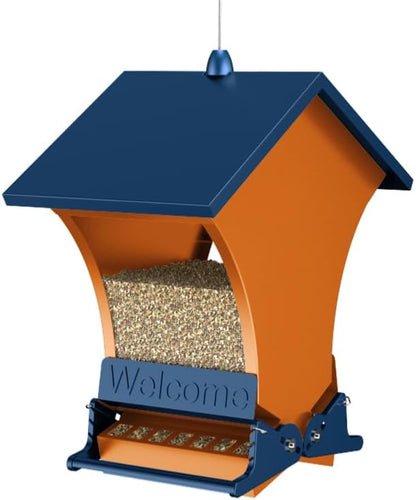 Hanging Squirrel Proof Bird Feeders for Outside for Finch, Cardinal, Bluebird, Blue Jay, Wild Bird