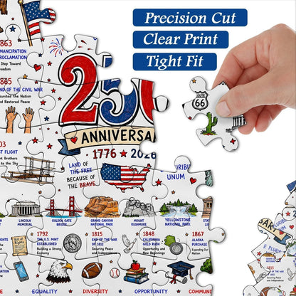 🧩 Patriotic America Jigsaw Puzzle 1000 Pieces 🎁