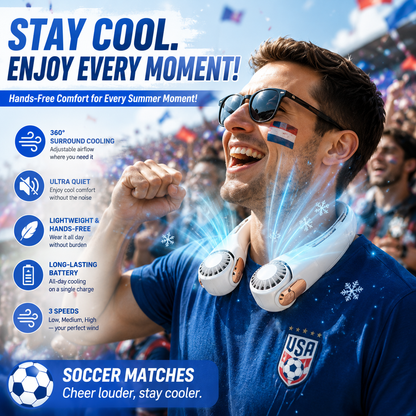 🔥 Summer Sale - Portable Neck Air Conditioner Fan ❄️ Stay Cool Anywhere