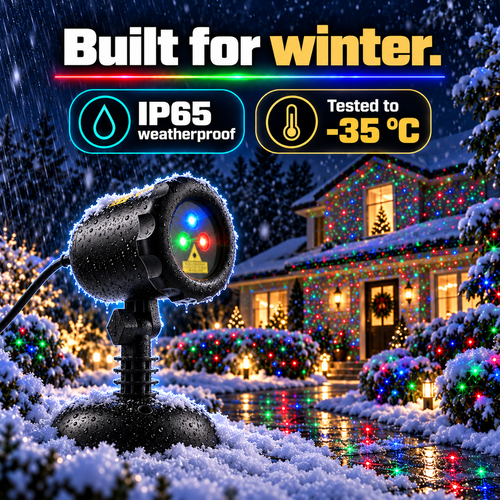 🌈 RGB Outdoor Christmas Starry Sky Projector | Light Up Your Home & Yard ✨