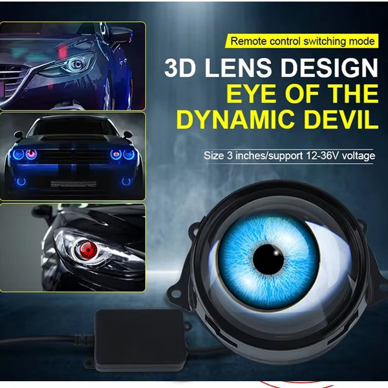 🏎️GhostLens Demon Eye LED Headlight Kit - Fits all cars, makes/models❗️
