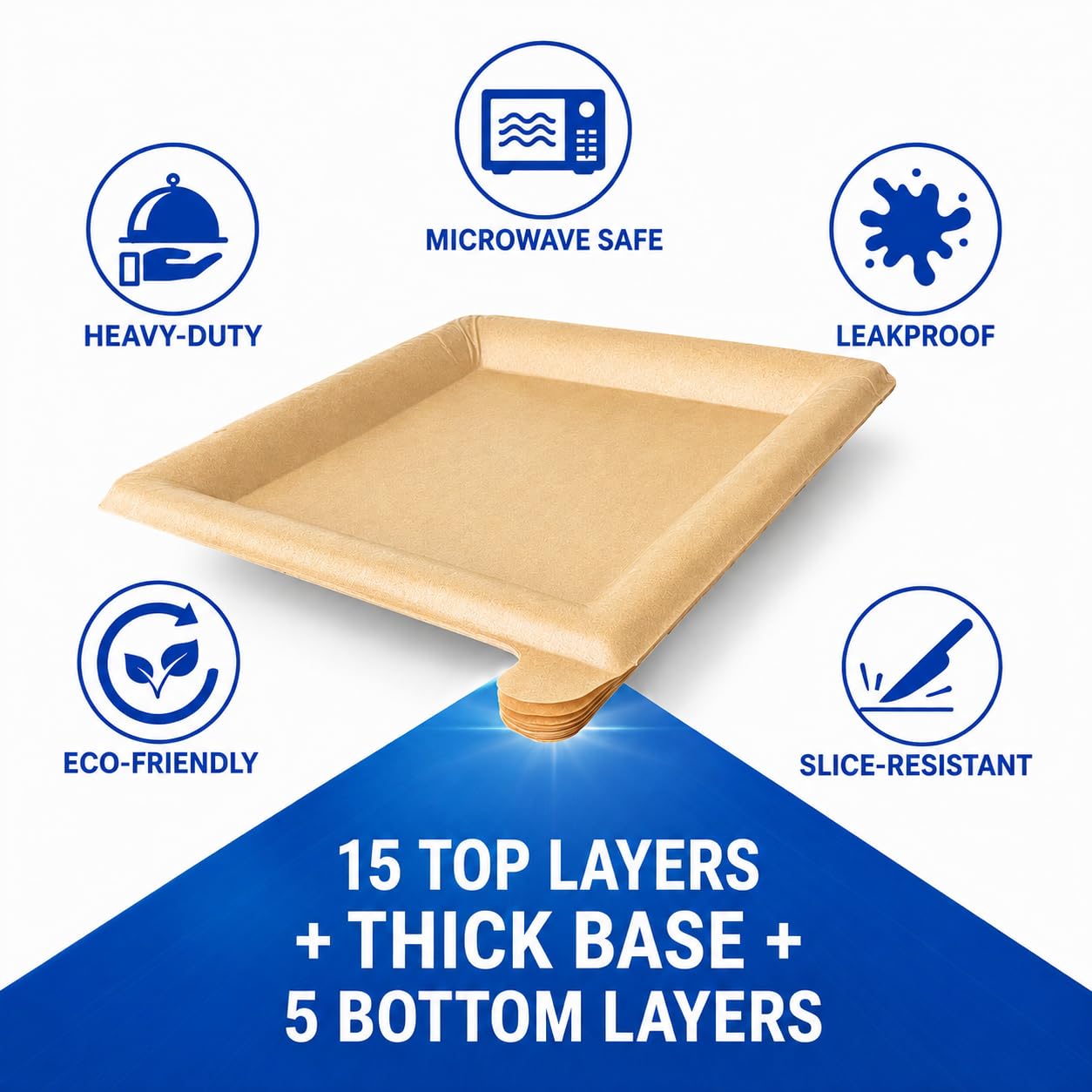 🍽️ Peel Plate Multi-Layer Reusable Dinner Plates