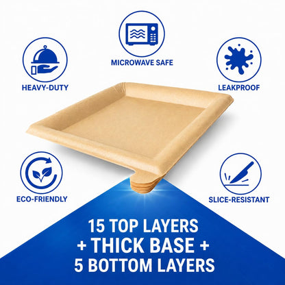 🍽️ Peel Plate Multi-Layer Reusable Dinner Plates