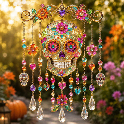 🎃Halloween Glass Suncatcher Wind Chime