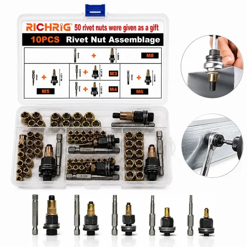 Standard Kit (Tool + 50pcs Nuts)