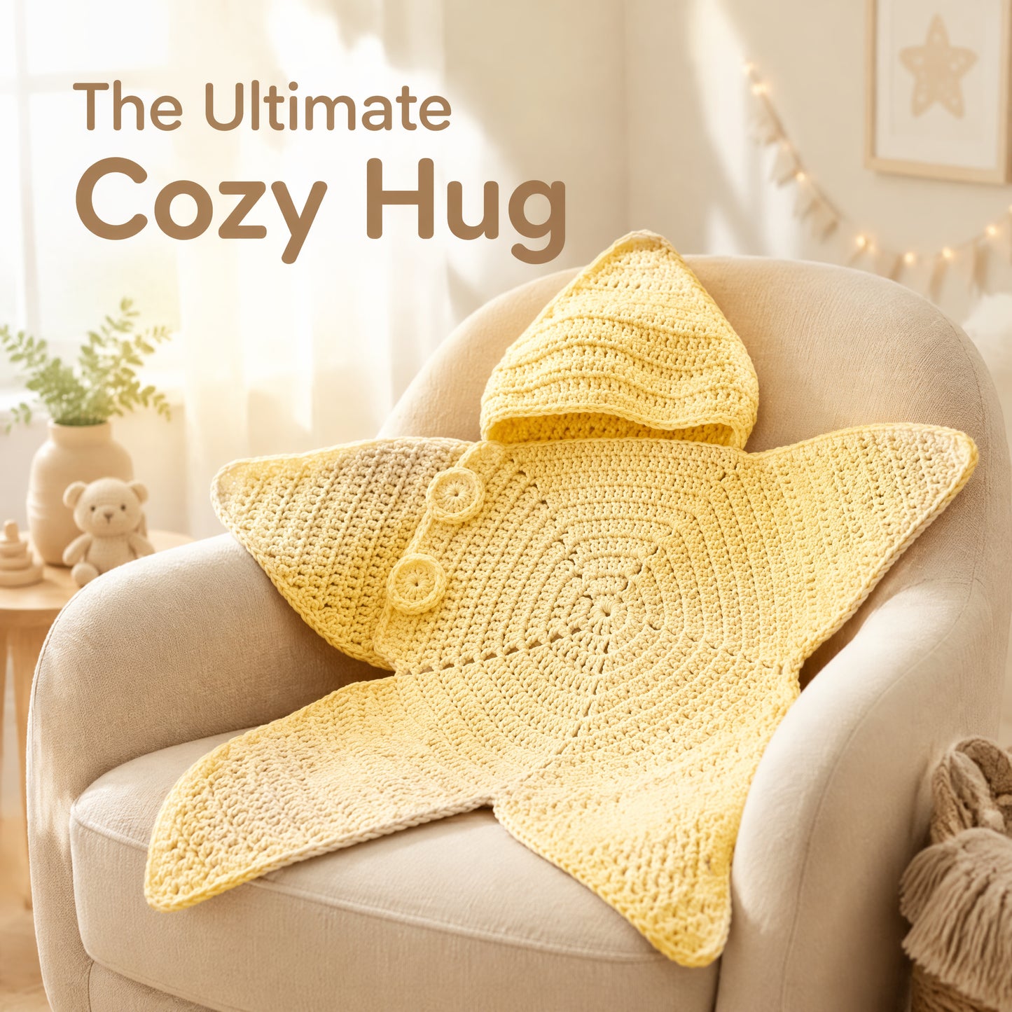 👶 StarSnuggle™ Handmade Knitted Starfish Baby Sleeping Bag