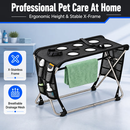 Pet Bath Support Hammock – Adjustable Grooming & Bathing Restraint for Cats & Dogs
